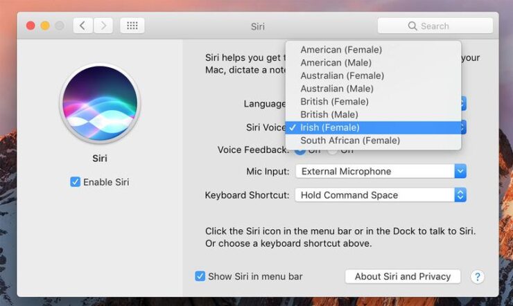 Cómo utilizar Siri en Mac: el Cambio de la voz