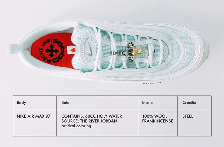 Zapatillas Nike con Agua Bendita 