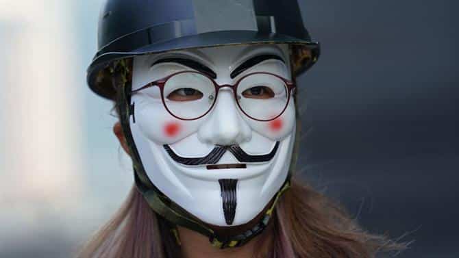 máscaras en manifestaciones