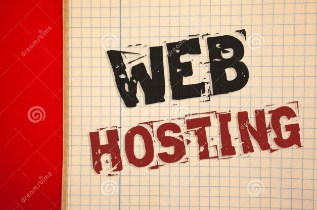 web hosting del texto de la escritura palabra concepto negocio para el servicio servidor que permite alguien haga sitio accesible 119843850