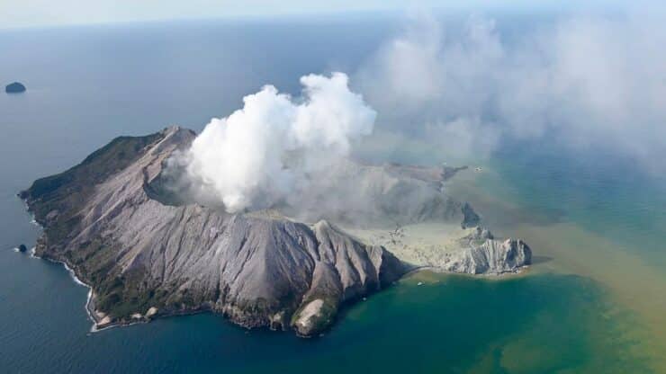 volcán en Nueva Zelanda