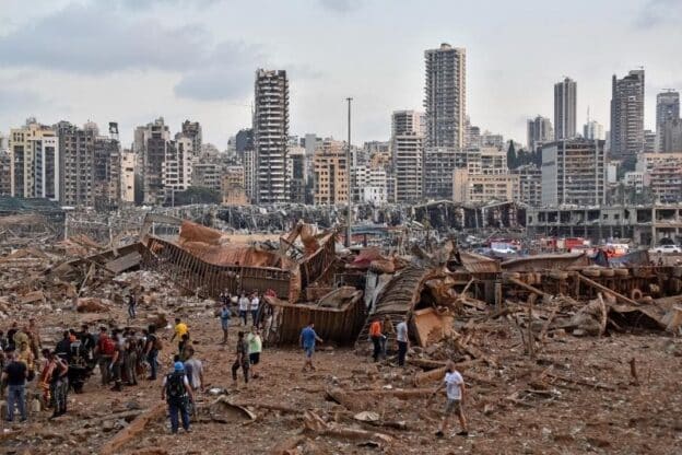 Imágenes muestran antes y después de la explosión en Beirut