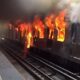 Incendia metro de Chile