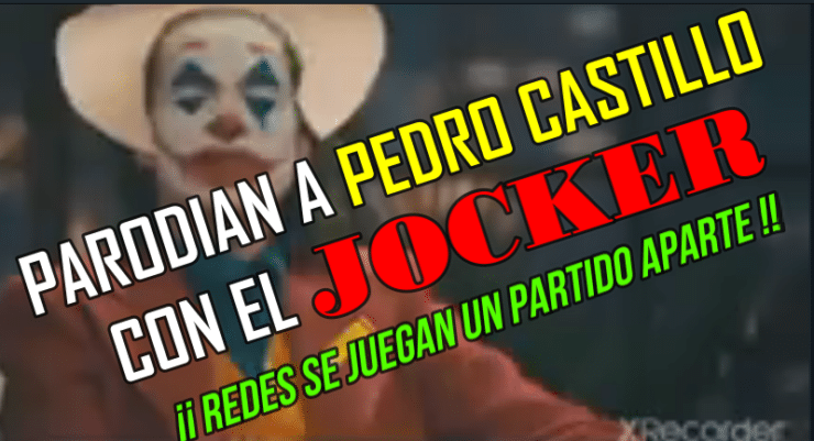 Pedro Castillo parodia Jockers