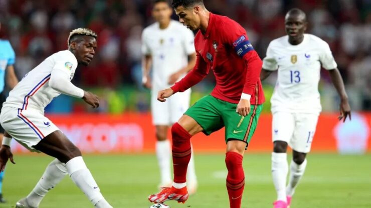 Portugal y Francia empatan con récord de CR7 y Benzema en Eurocopa