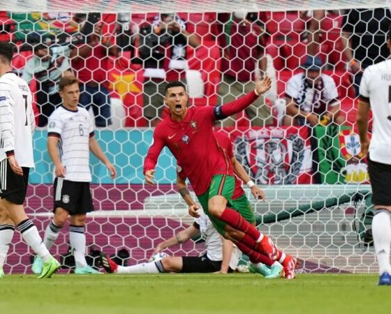 CR7 alcanza los 28 km/h y corre 99m en 14s en gol de Portugal contra Alemania