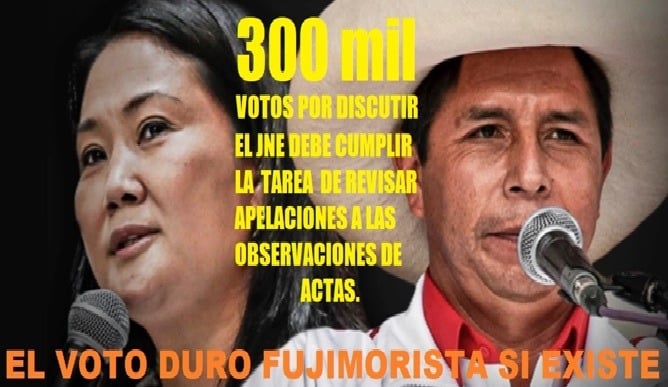 keiko Fujimori - Pedro Castillo