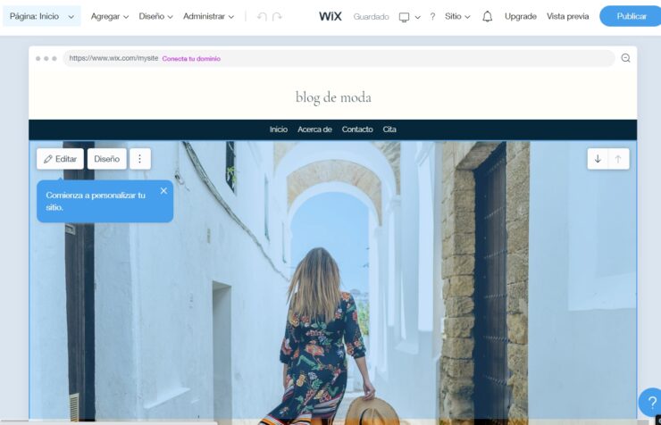 Crear un blog con Wix