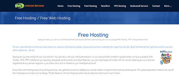 hosting gratuitos para subir páginas web