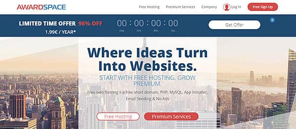 hosting gratuitos para subir páginas web