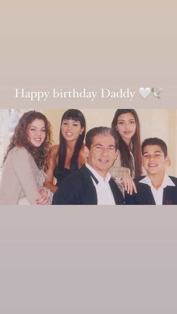 Khloé Kardashian celebra el cumpleaños de su padre