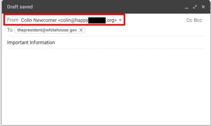 Gmail enviará un código de confirmación a tu dirección de correo electrónico personalizada. Debe hacer clic en el enlace de ese correo electrónico y hacer clic en Confirmar para finalizar el proceso. Como ya configuraste Gmail para recibir correos electrónicos desde tu nombre de dominio personalizado, deberías poder recibir este correo electrónico desde tu cuenta de Gmail. Gmail puede tardar unos minutos en recuperar el correo electrónico de su servidor.