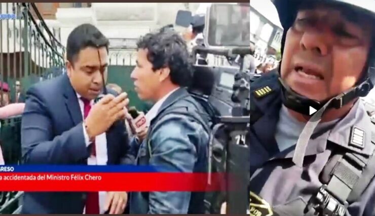 Policías Golpean a Periodistas y Manifestantes en Congreso 