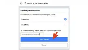 Cambiar nombre en facebook