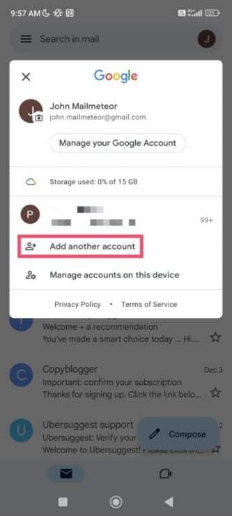 Crear otra cuenta gmail