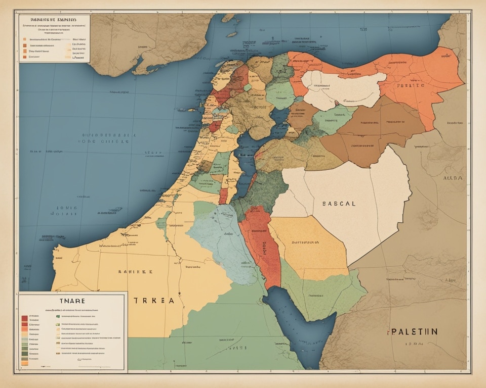 Mapa de la Partición de Palestina - Mapa de la Partición de Palestina - 