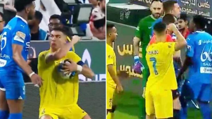Cristiano Ronaldo es expulsado en la Supercopa de Arabia