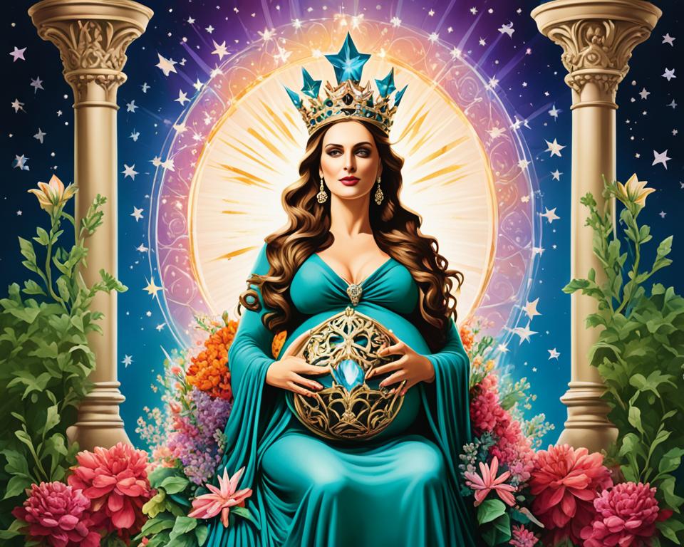 Carta de tarot La Emperatriz - Zodiaco de los signos julio 2024